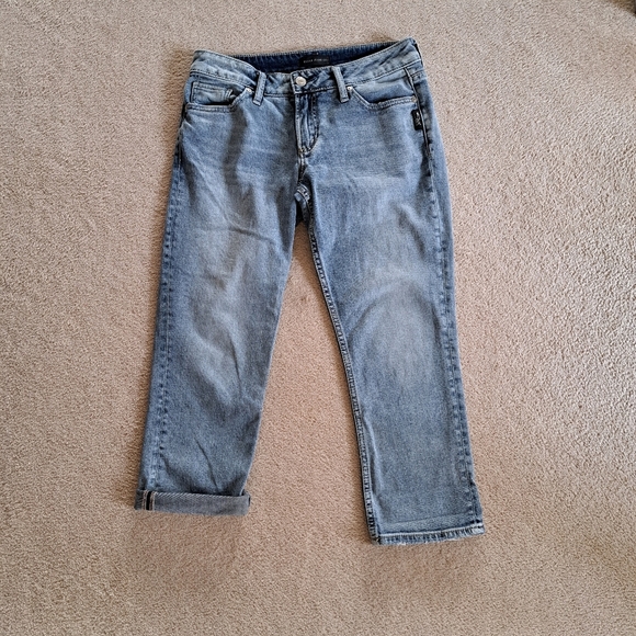Silver Jeans Co. Suki Capri Women's Denim Size 27 Blue Light Wash - Picture 1 of 15